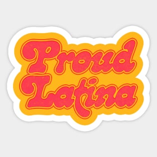 PROUD LATINA / Original Retro Style Design Sticker